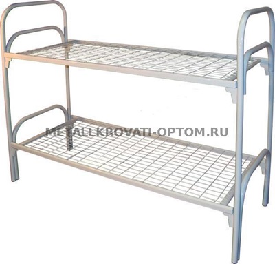 Кровать двухъярусная металлическая 2С-2У с двойной ножкой